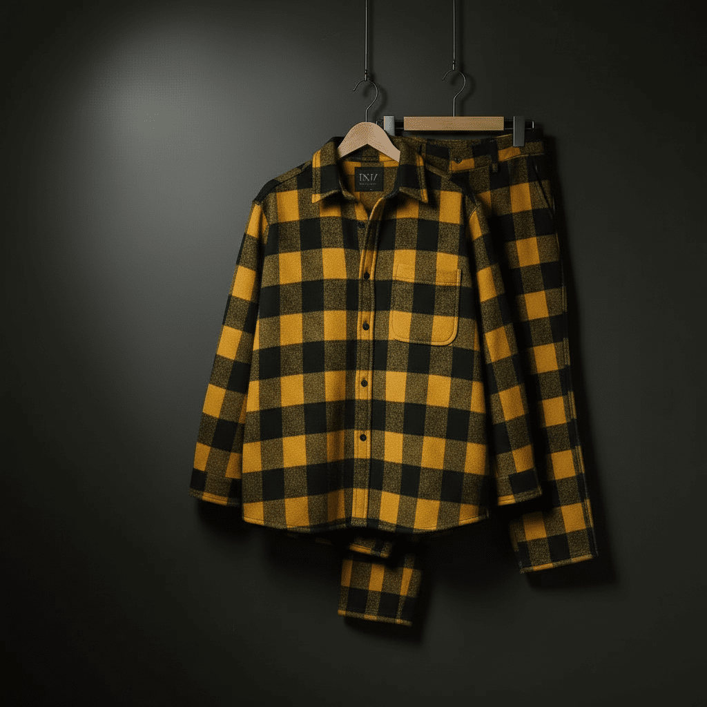 Ensemble chemise en laine BxM Paris à Manches Longues – Élégance et Confort - BxM Paris